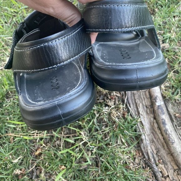 ECCO ‘Chander’ Fisherman Sandals Black Leather EU 46 US 11.5 - Picture 4 of 5